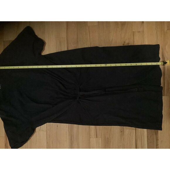 Stateside Navy Ruched T-shirt Dress Tie Front - Picture 4 of 8